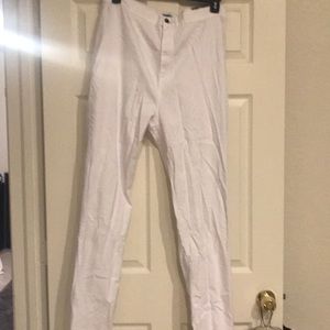 White Jean Leggings Size 3x